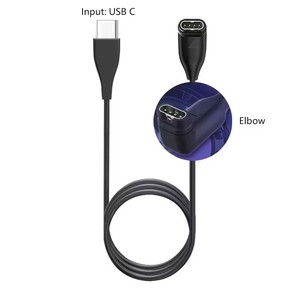 สายชาร์จ USB C ทดแทน ใช้ได้กับ <span class=keywords><strong>Garmin</strong></span> Vivoactive 3 4 <span class=keywords><strong>4S</strong></span> <span class=keywords><strong>Fenix</strong></span> 7 7S 7X 6S 6 6X 5S 5 5X Instinct 2 2S Venu 2 Plus - Product Image 2