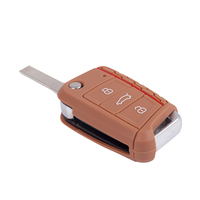 Housse de clé de voiture en Silicone, accessoires de voiture en gros, housse de clé de voiture à 3 boutons pour VW Golf 7, 2022