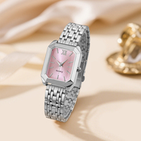 W006 Montre-Bracelet pour Femme en Alliage Bicolore Or et Argent, Vente Chaude, Grossiste, Charmante, Simple et Abordable