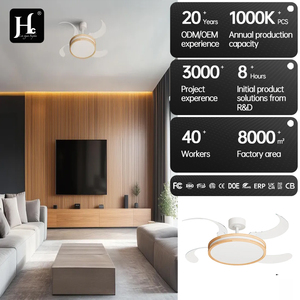 Ventilateur de plafond LED 42 pouces, grand ventilateur de plafond industriel invisible rétractable avec lumière et télécommande - Product Image 5