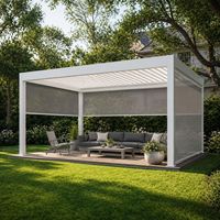 Store enrouleur extérieur sans fil, coupe-vent et sécurisé pour enfants, avec écran à fermeture éclair pour patio domestique et jardin adapté aux animaux de compagnie