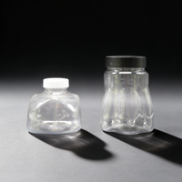 Bouteille en plastique transparente PET personnalisée de 250 ml et 300 ml pour l'emballage de jus, de soda, de thé, de café, d'eau minérale et d'alcool