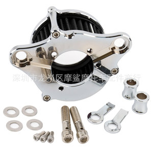 Filtro de Aire para Motocicleta Moshark 18x14x10 de Aluminio CNC para Harley XL883 1200, Modificación Retro, Admisión Transparente - Product Image 2