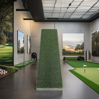 Bandes de frappe de golf en gazon réaliste remplaçables en gros, inserts de tapis de golf souples portables pour simulateur d'intérieur
