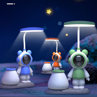 Bunte LED Creative Cartoon wiederauf ladbare Augenschutz Tisch lampe LED Lese-und Lern lampe Kleines Schlafzimmer Nachtlicht