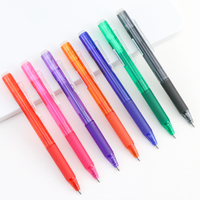 ANI Prix de gros Fournitures scolaires et de bureau Retour à l'école Stylo gel rétractable effaçable en plastique à prise confortable Vert/Jaune