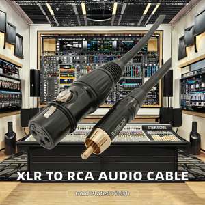 Cavo Audio <span class=keywords><strong>Aux</strong></span> <span class=keywords><strong>XLR</strong></span> a RCA Placcato Oro di Alta Qualità - 1,5m per Computer e Uso Audio Professionale - Product Image 2