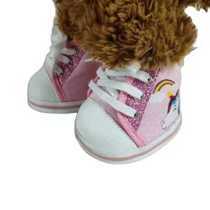 14 "-16" के लिए फोम रबर भरने के साथ मुफ्त कस्टम कैनवास यूनिसेक्स टेडी भालू जूते के जूते और सहायक उपकरण बनाते हैं - Product Image 3