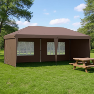 Carpa Plegable Tipo Pop-Up Coffee-As 10 X 20 con 4 Paredes Laterales de Poliéster, Refugio para Exteriores de Verano - Product Image 2