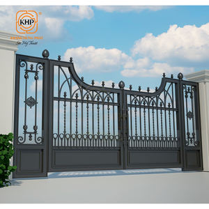 Puertas de Entrada de Hierro Forjado Sólido, Estilo Clásico Real, de Lujo, Anti-Robo, con Recubrimiento de Vinilo, para Villas y Residencias de Lujo - Product Image 2