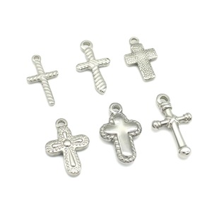 Colgante de cruz de acero inoxidable con diseño minimalista 3D para la fabricación de joyas Anno Jewelry - Product Image 4