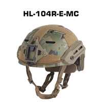 Casque tactique de sécurité haute résistance en ABS PA, entièrement réglable et à réglage rapide, modèle HL-104-E-MC, vente en gros par Shero Factory