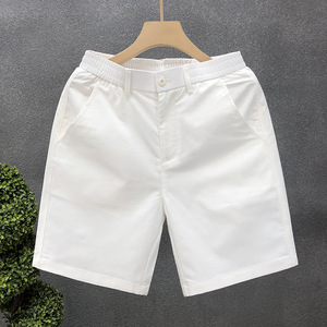 Pantalones Capri de Verano para Hombre, Pantalones Cortos Casuales de Traje, Pantalones Cortos de Playa Transpirables y Delgados, Cintura Elástica, Color Sólido, Pantalones Cortos Clásicos de <span class=keywords><strong>Golf</strong></span> - Product Image 2