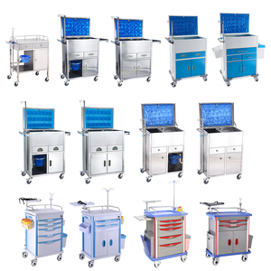 <span class=keywords><strong>Chariot</strong></span> <span class=keywords><strong>de</strong></span> <span class=keywords><strong>réanimation</strong></span> d'urgence médical en ABS pour hôpital, avec 5 tiroirs, capacité <span class=keywords><strong>de</strong></span> charge <span class=keywords><strong>de</strong></span> 25 lb, garantie <span class=keywords><strong>de</strong></span> 2 ans - Product Image 2