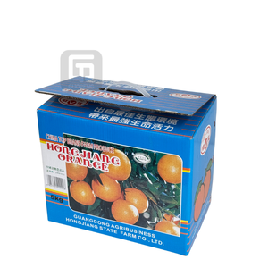 Có thể tái chế nông nghiệp cam các tông hộp bóng Matt cán rãnh thiết kế-Tùy chỉnh Trái Cây Rau bao bì - Product Image 4