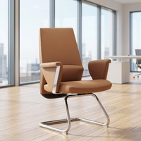 Chaises de bureau pour salle de réunion, gestion d'entreprise, chaises pour visiteurs, chaise de bureau moderne de luxe confortable en cuir
