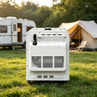 Générateur diesel 8 kVA à faible bruit, armoire silencieuse, démarrage électrique DC monophasé 220 V/110 V, ATS AVR 50/60 Hz
