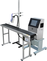 Imprimante à jet d'encre continu industrielle, machine de codage intelligente haute vitesse pour le marquage de la date, du numéro de lot et du logo sur la ligne de production
