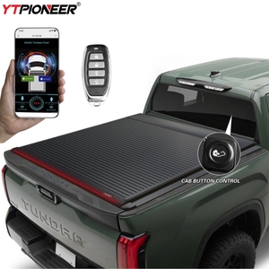 ที่คลุมรถบรรทุกแบบกลิ้งได้มี2021 2022 2024 Toyota <span class=keywords><strong>Tundra</strong></span> อุปกรณ์เสริมที่หุ้มเตียงรถบรรทุกแบบลูกกลิ้งโลหะ - Product Image 1