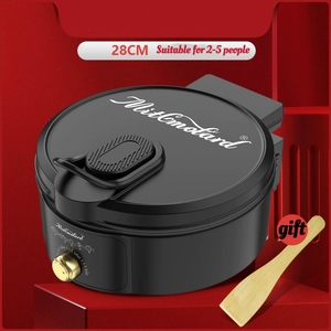 MLD 2026 Poêle électrique en aluminium tendance, plus profonde, 28 cm, cuisine, poêle à frire double face, plat à pâtisserie, plat à fondue, gril, crêpière - Product Image 1