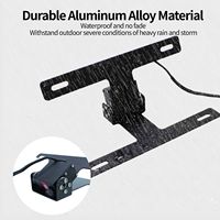 Support de plaque d'immatriculation pliable électrique télécommandé pour moto/vélo, modification de la queue courte, 22*10CM