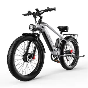 DUOTTS F26 Electric Bike for Adults 48V 17.5AH Battery 750W*2 Dual Motors Men's Mountain Bike 26*4.0 Fat Tires Electric Bicycle