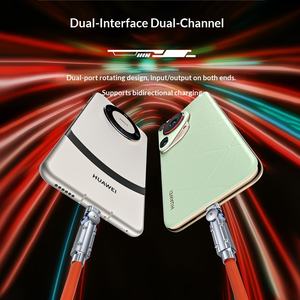 Câble de données en silicone à charge rapide Type-C et connecteurs pour Oppo, charge deux-en-un - Product Image 4