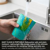 Gobelet en silicone directement de l'usine, 100% sans BPA, sans danger pour les aliments, portable, pour boissons chaudes/froides