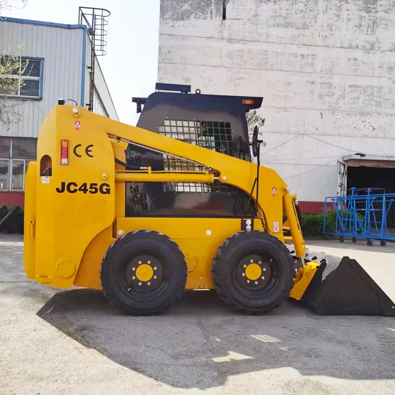 Cinese ruota skid steer loader bulldozer Filler ripper forcelle spazzaneve agitatore rimorchio martello