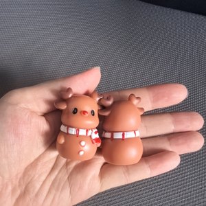 Kits de décoration miniature de Noël DIY : figurines d'animaux en résine, cadeaux de Noël, arbres, bonhomme de neige, maison, village, rennes, jouets de Père Noël - Product Image 3