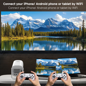 Proyector de juegos H713 4K Ultra 2025, gran oferta, <span class=keywords><strong>550</strong></span> lúmenes, 100 pulgadas, Android 10 BT5.0, Zoom automático, proyector de juegos portátil - Product Image 3