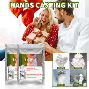 EELHOE Baby Souvenir Three-Dimensional <b>Hand</b> and Foot <b>Casting</b> <b>Kit</b> Made of Special Material Valentine's Day Gift - Product Image 2