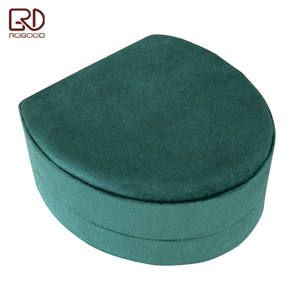 ROGOOD Boîte d'emballage en velours <span class=keywords><strong>de</strong></span> qualité supérieure unique <span class=keywords><strong>pour</strong></span> ensemble <span class=keywords><strong>de</strong></span> bijoux, collier, bracelet, boucles d'oreilles, étui <span class=keywords><strong>de</strong></span> présentation ovale <span class=keywords><strong>de</strong></span> luxe P1987 - Product Image 6