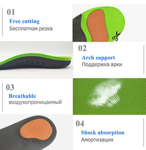 Semelles orthopédiques de soutien en gros pour chaussures, avec coussinet de voûte plantaire, soulagement de la douleur de la fasciite plantaire, pour pieds plats, inserts sportifs intelligents - Product Image 3