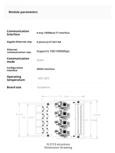 Tarjeta hija ALINX FL3113 FMC LPC de 4 puertos 1000BASE-T1, módulo de expansión de desarrollo FPGA Gigabit Ethernet para automoción - Product Image 4