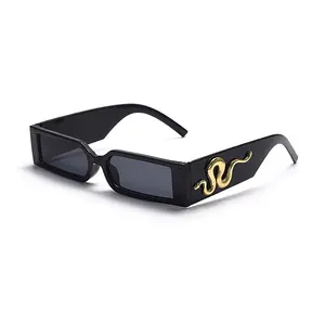 Vierkante Zonnebril 2022 Nieuwe UV400 Plastic Vintage Shades Vrouwen Mannen Designer Branded Custom Logo Zonnebril Gradiënt