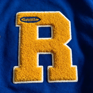 Giacca Varsity Personalizzata in Misto Lana per <span class=keywords><strong>Uomo</strong></span> con Maniche in <span class=keywords><strong>Pelle</strong></span>, Patch in Ciniglia e Ricami Multipli, Giacca Baseball Bomber a Righe - Product Image 4