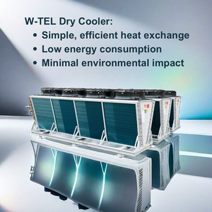 W-TEL centro dati industriale raffreddamento ad acqua refrigeratore a secco adiabatico per stazione di refrigerazione integrata - Product Image 4