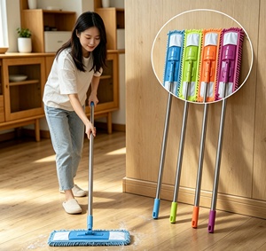 Serpillère télescopique en microfibre économique et facile à utiliser, en tissu chenille rétractable, durable et écologique, pour la vente en gros - Product Image 1