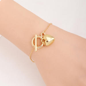 Heart Jewelry <b>Set</b> Necklace Earrings <b>Bracelet</b> Gold Plated Alloy Romantic Women's Gift Fashion Jewelry 2025 - Product Image 3