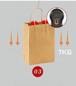 Wholesale Promotional Classic Recyclable Kraft Paper Mailer <b>Bags</b> for Shoes Clothing Fur Socks Custom Logo Screen Printing - Product Image 2