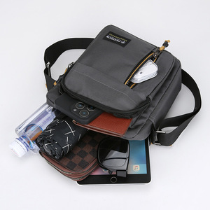 Fashion Men's Shoulder Bag Oxford Cloth Portable Crossbody Bag For Everyday Commute Gray Black Blue Military Green - Product Image 4