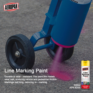 สีพ่นทำเครื่องหมายถนน Aeropak 500 มล. แบบสเปรย์  เป็นมิตรกับสิ่งแวดล้อม สีที่ปรับแต่งได้  สำหรับงานพ่นเคลือบผิวทาง - Product Image 4