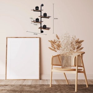 Étagères murales en fer pour pipelines industriels avec tige de suspension étagère de salle de bain étagère <span class=keywords><strong>murale</strong></span> type étagère à tiroirs <span class=keywords><strong>murale</strong></span> personnalisée - Product Image 5