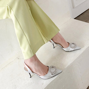 Tacones de lujo con diamantes de imitación, tipo slingback, para mujer, tallas 31-43, envío directo. - Product Image 5