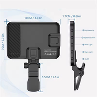 Lampu Selfie LED, lentera fotografi eksternal 3 mode cahaya dapat disesuaikan 2200mah, bisa diisi ulang 60 LED desain terbaru