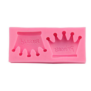 Molde de Silicona para Decoración de Pasteles con Forma Rectangular 3D, 2 Diseños de Corona de <span class=keywords><strong>Princesa</strong></span> de Dibujos Animados de Alta Calidad - Product Image 5