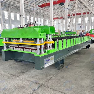 Machine de formage de tuiles en acier coloré Hauan Machinery 6 Peak Single Glazed Tile Roll Forming Machine, largeur d'alimentation 1250 mm, pour toiture. - Product Image 3