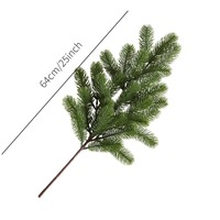 Guirlande de cèdre vert artificielle, branches de pin, pics de pin, aiguilles d'arbre pour couronne de Noël, décoration de la maison et du jardin