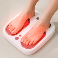 Tapis de massage des pieds électrique entièrement automatique avec pétrissage et vibration, appareil de massage des méridiens par infrarouge